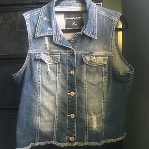 Size XL Denim Vest from Maurices